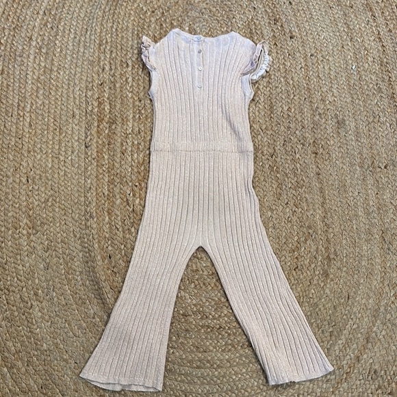 Mango kids jumpsuit romper ribbed pink 7/8 Girls - Picture 5 of 6